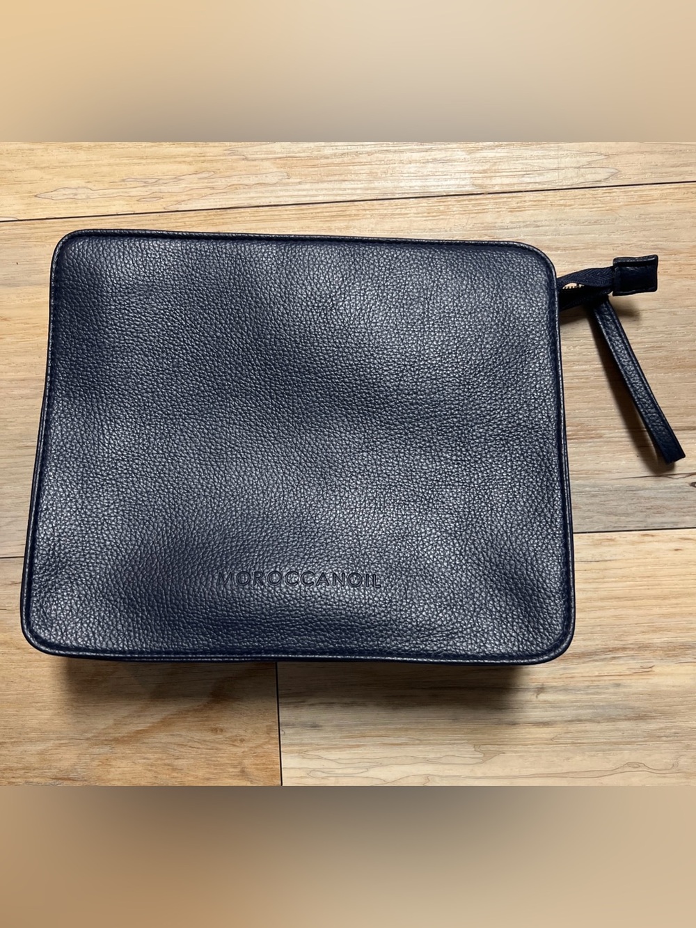 NWOT - Moroccan Oil -  Navy - Cosmetic/Makeup Travel Bag - 9.5" x 8" x 3"